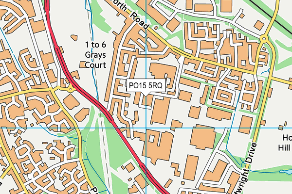 PO15 5RQ map - OS VectorMap District (Ordnance Survey) PO15 5RQ map - OS VectorMap District (Ordnance Survey)