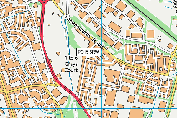 PO15 5RW map - OS VectorMap District (Ordnance Survey) PO15 5RW map - OS VectorMap District (Ordnance Survey)