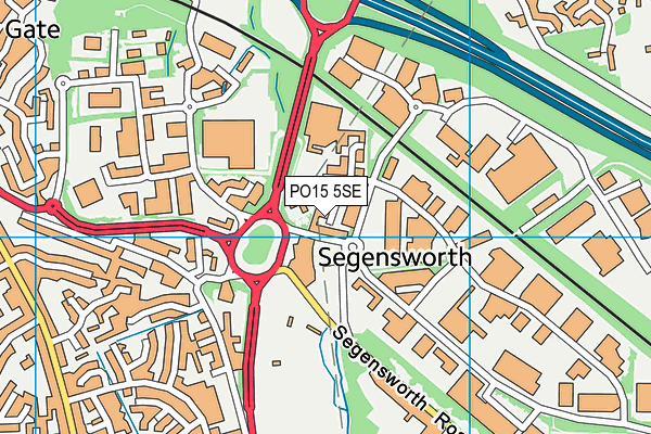 PO15 5SE map - OS VectorMap District (Ordnance Survey) PO15 5SE map - OS VectorMap District (Ordnance Survey)