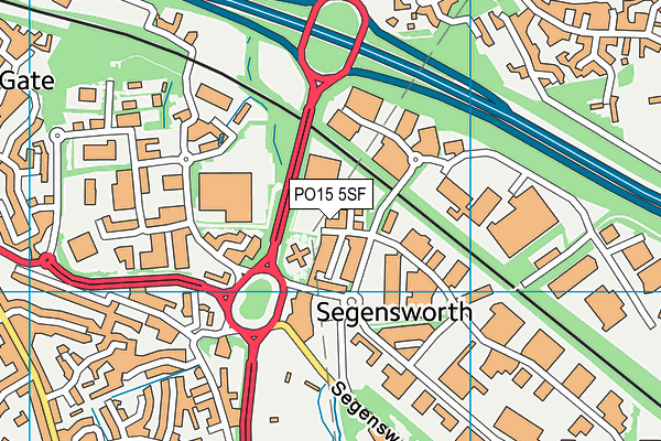 PO15 5SF map - OS VectorMap District (Ordnance Survey) PO15 5SF map - OS VectorMap District (Ordnance Survey)