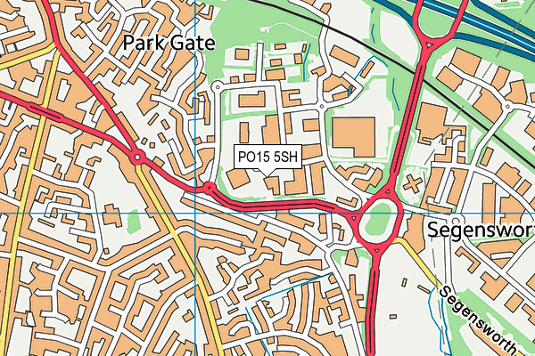 PO15 5SH map - OS VectorMap District (Ordnance Survey) PO15 5SH map - OS VectorMap District (Ordnance Survey)