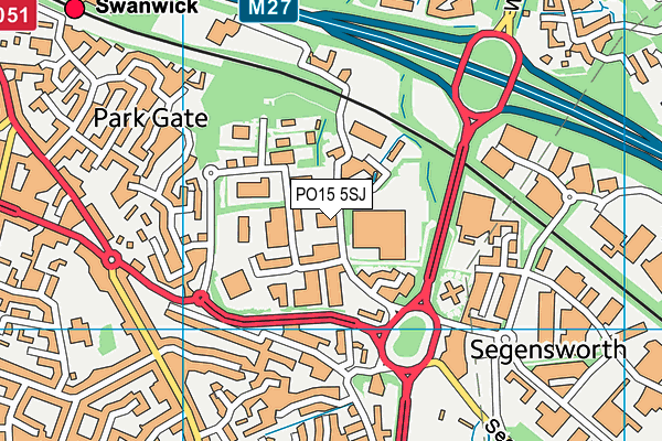 PO15 5SJ map - OS VectorMap District (Ordnance Survey) PO15 5SJ map - OS VectorMap District (Ordnance Survey)