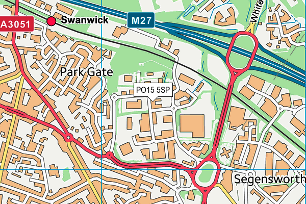 PO15 5SP map - OS VectorMap District (Ordnance Survey) PO15 5SP map - OS VectorMap District (Ordnance Survey)
