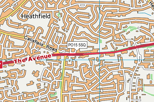 PO15 5SQ map - OS VectorMap District (Ordnance Survey) PO15 5SQ map - OS VectorMap District (Ordnance Survey)