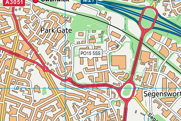 PO15 5SS map - OS VectorMap District (Ordnance Survey) PO15 5SS map - OS VectorMap District (Ordnance Survey)