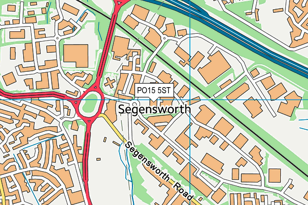 PO15 5ST map - OS VectorMap District (Ordnance Survey) PO15 5ST map - OS VectorMap District (Ordnance Survey)