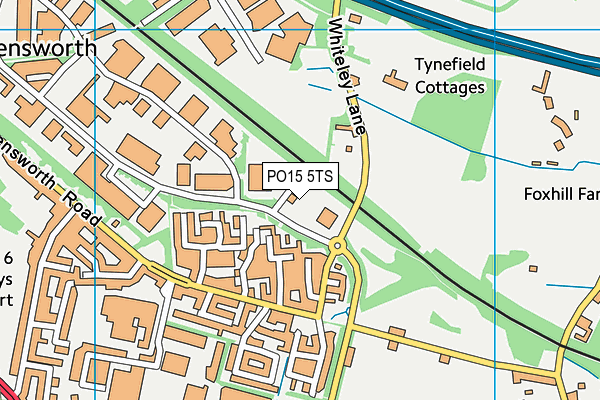 PO15 5TS map - OS VectorMap District (Ordnance Survey) PO15 5TS map - OS VectorMap District (Ordnance Survey)