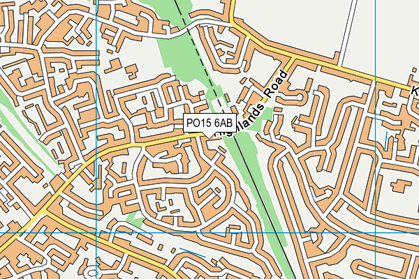 PO15 6AB map - OS VectorMap District (Ordnance Survey) PO15 6AB map - OS VectorMap District (Ordnance Survey)