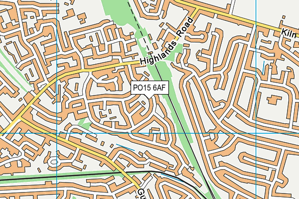 PO15 6AF map - OS VectorMap District (Ordnance Survey) PO15 6AF map - OS VectorMap District (Ordnance Survey)