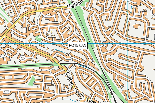 PO15 6AN map - OS VectorMap District (Ordnance Survey) PO15 6AN map - OS VectorMap District (Ordnance Survey)