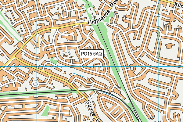 PO15 6AQ map - OS VectorMap District (Ordnance Survey) PO15 6AQ map - OS VectorMap District (Ordnance Survey)