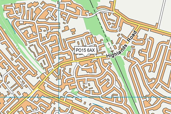 PO15 6AX map - OS VectorMap District (Ordnance Survey) PO15 6AX map - OS VectorMap District (Ordnance Survey)