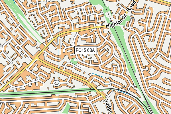 PO15 6BA map - OS VectorMap District (Ordnance Survey) PO15 6BA map - OS VectorMap District (Ordnance Survey)