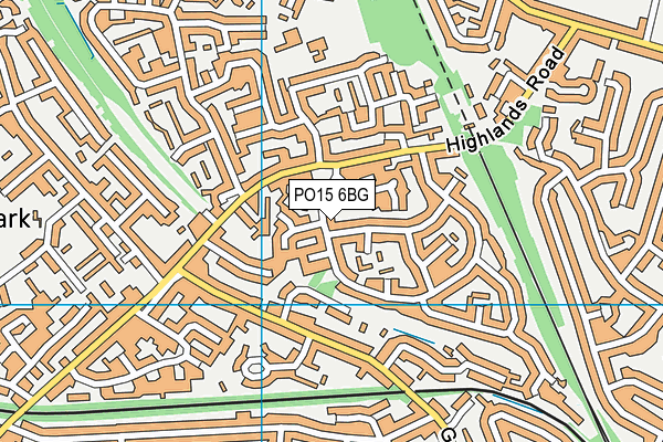PO15 6BG map - OS VectorMap District (Ordnance Survey) PO15 6BG map - OS VectorMap District (Ordnance Survey)