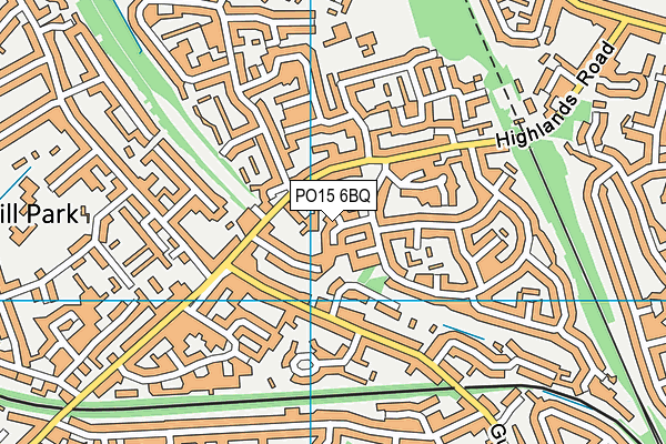 PO15 6BQ map - OS VectorMap District (Ordnance Survey) PO15 6BQ map - OS VectorMap District (Ordnance Survey)