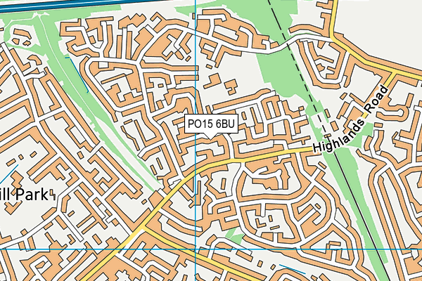 PO15 6BU map - OS VectorMap District (Ordnance Survey) PO15 6BU map - OS VectorMap District (Ordnance Survey)