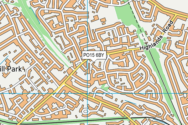 PO15 6BY map - OS VectorMap District (Ordnance Survey) PO15 6BY map - OS VectorMap District (Ordnance Survey)