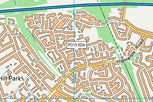 PO15 6DA map - OS VectorMap District (Ordnance Survey) PO15 6DA map - OS VectorMap District (Ordnance Survey)