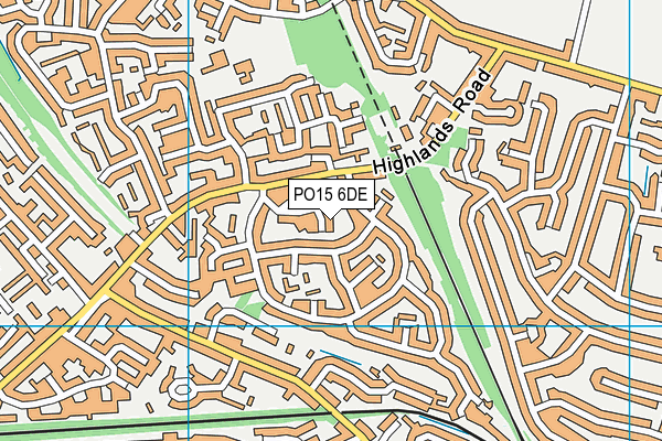 PO15 6DE map - OS VectorMap District (Ordnance Survey) PO15 6DE map - OS VectorMap District (Ordnance Survey)