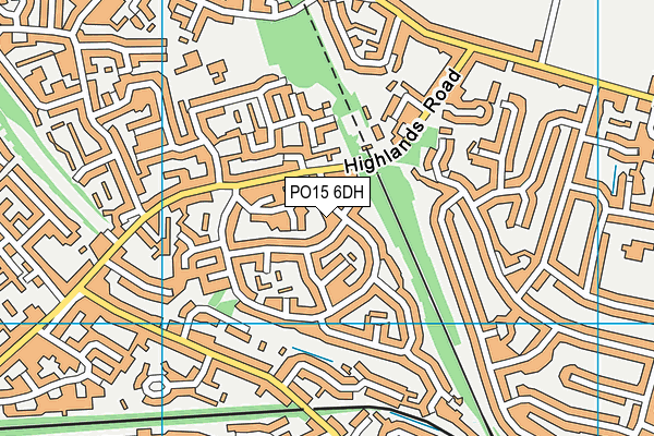 PO15 6DH map - OS VectorMap District (Ordnance Survey) PO15 6DH map - OS VectorMap District (Ordnance Survey)