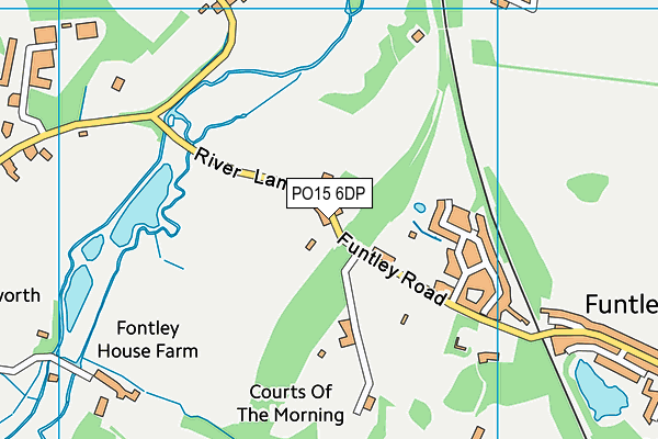 PO15 6DP map - OS VectorMap District (Ordnance Survey) PO15 6DP map - OS VectorMap District (Ordnance Survey)