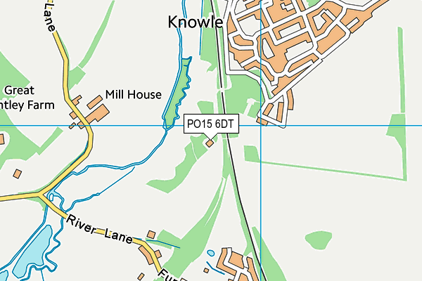 PO15 6DT map - OS VectorMap District (Ordnance Survey) PO15 6DT map - OS VectorMap District (Ordnance Survey)