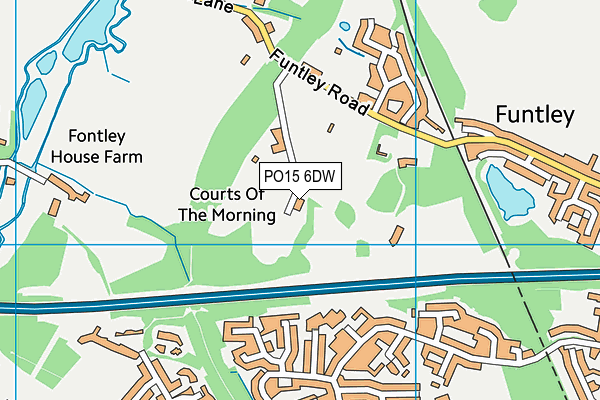 PO15 6DW map - OS VectorMap District (Ordnance Survey) PO15 6DW map - OS VectorMap District (Ordnance Survey)