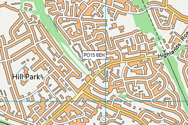 PO15 6EH map - OS VectorMap District (Ordnance Survey) PO15 6EH map - OS VectorMap District (Ordnance Survey)