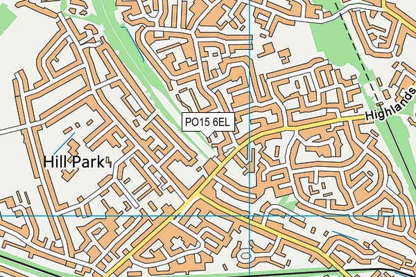 PO15 6EL map - OS VectorMap District (Ordnance Survey) PO15 6EL map - OS VectorMap District (Ordnance Survey)