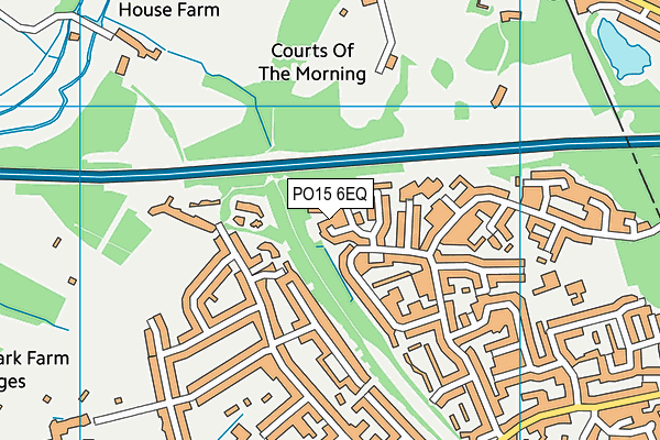 PO15 6EQ map - OS VectorMap District (Ordnance Survey) PO15 6EQ map - OS VectorMap District (Ordnance Survey)