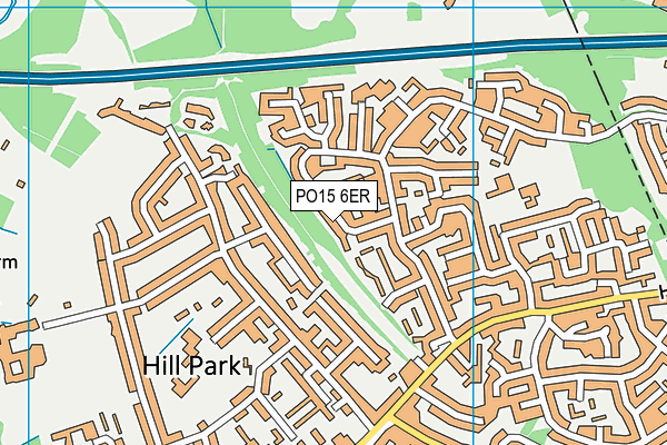 PO15 6ER map - OS VectorMap District (Ordnance Survey) PO15 6ER map - OS VectorMap District (Ordnance Survey)