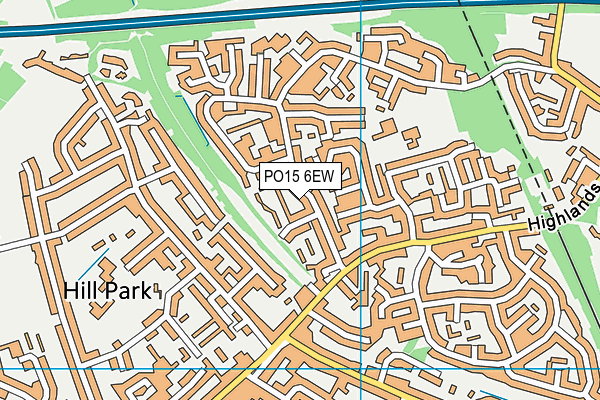 PO15 6EW map - OS VectorMap District (Ordnance Survey) PO15 6EW map - OS VectorMap District (Ordnance Survey)