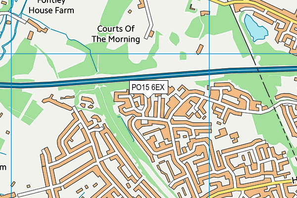 PO15 6EX map - OS VectorMap District (Ordnance Survey) PO15 6EX map - OS VectorMap District (Ordnance Survey)