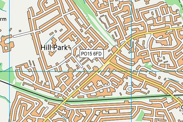 PO15 6FD map - OS VectorMap District (Ordnance Survey) PO15 6FD map - OS VectorMap District (Ordnance Survey)