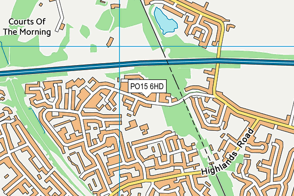 PO15 6HD map - OS VectorMap District (Ordnance Survey) PO15 6HD map - OS VectorMap District (Ordnance Survey)