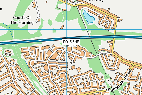 PO15 6HF map - OS VectorMap District (Ordnance Survey) PO15 6HF map - OS VectorMap District (Ordnance Survey)
