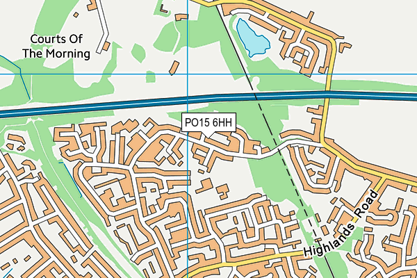 PO15 6HH map - OS VectorMap District (Ordnance Survey) PO15 6HH map - OS VectorMap District (Ordnance Survey)