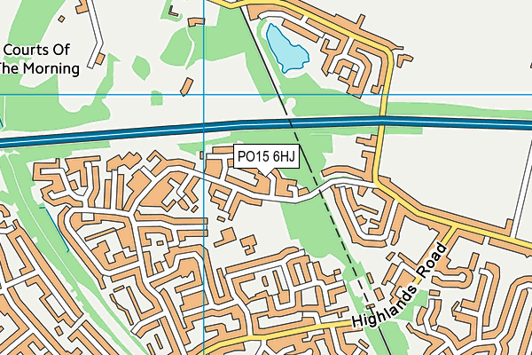 PO15 6HJ map - OS VectorMap District (Ordnance Survey) PO15 6HJ map - OS VectorMap District (Ordnance Survey)