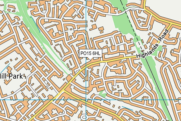 PO15 6HL map - OS VectorMap District (Ordnance Survey) PO15 6HL map - OS VectorMap District (Ordnance Survey)