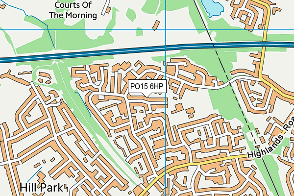 PO15 6HP map - OS VectorMap District (Ordnance Survey) PO15 6HP map - OS VectorMap District (Ordnance Survey)