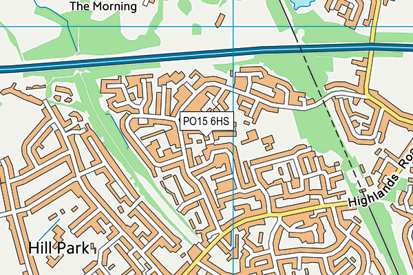 PO15 6HS map - OS VectorMap District (Ordnance Survey) PO15 6HS map - OS VectorMap District (Ordnance Survey)