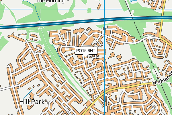 PO15 6HT map - OS VectorMap District (Ordnance Survey) PO15 6HT map - OS VectorMap District (Ordnance Survey)