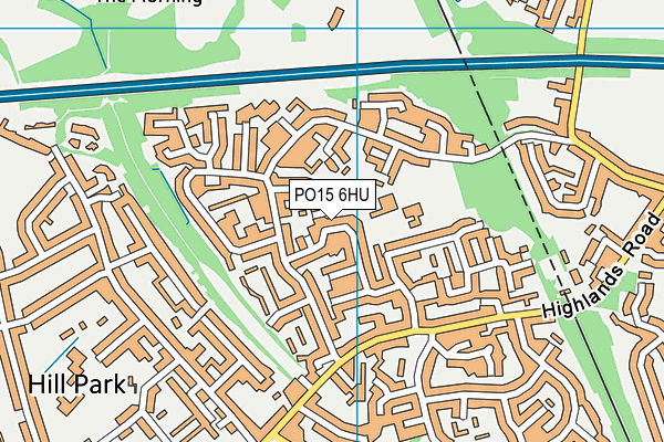 PO15 6HU map - OS VectorMap District (Ordnance Survey) PO15 6HU map - OS VectorMap District (Ordnance Survey)