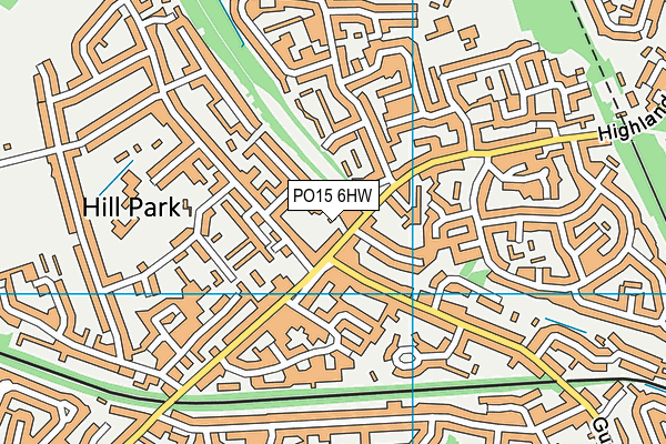 PO15 6HW map - OS VectorMap District (Ordnance Survey) PO15 6HW map - OS VectorMap District (Ordnance Survey)