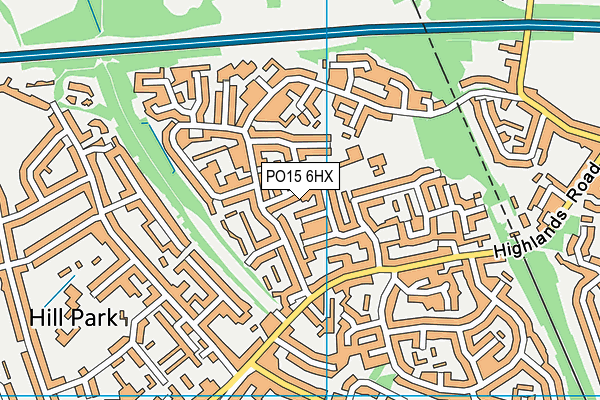 PO15 6HX map - OS VectorMap District (Ordnance Survey) PO15 6HX map - OS VectorMap District (Ordnance Survey)