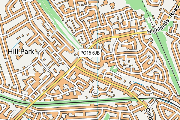 PO15 6JB map - OS VectorMap District (Ordnance Survey) PO15 6JB map - OS VectorMap District (Ordnance Survey)