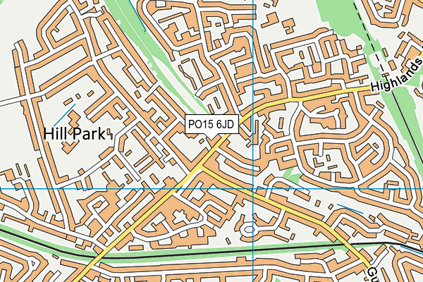 PO15 6JD map - OS VectorMap District (Ordnance Survey) PO15 6JD map - OS VectorMap District (Ordnance Survey)