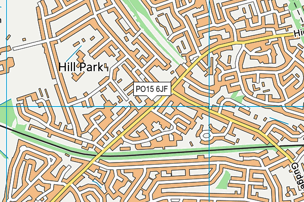PO15 6JF map - OS VectorMap District (Ordnance Survey) PO15 6JF map - OS VectorMap District (Ordnance Survey)
