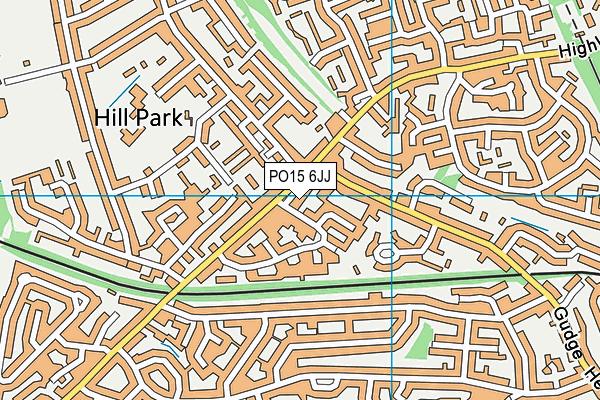 PO15 6JJ map - OS VectorMap District (Ordnance Survey) PO15 6JJ map - OS VectorMap District (Ordnance Survey)