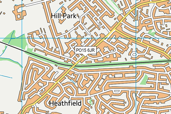 PO15 6JR map - OS VectorMap District (Ordnance Survey) PO15 6JR map - OS VectorMap District (Ordnance Survey)